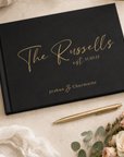 custom wedding guest book
