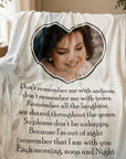 memorial keepsake photo blanket