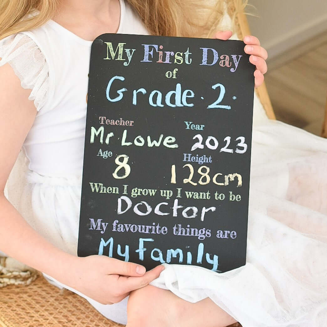 First Day Of School Sign %%sep%% Australian Made – Chain Valley Gifts