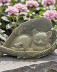 angel wing sleeping cat garden memorial keepsake