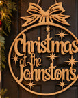 personalised christmas sign