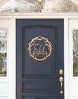 personalised christmas wreath