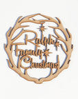 personalised christmas wreath