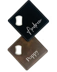 personalised coaster, personalised bottle opener