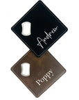 personalised coaster, personalised bottle opener