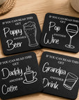 personalised drink coaster