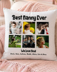 collage photo cushion