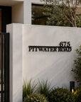 personalised house number sign