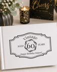 personalised birthday guest book for man