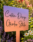 custom design garden stake