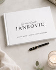 wedding guest book personalised