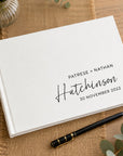 personalised wedding guest book