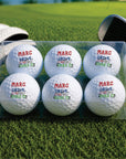 6 pack custom golf balls