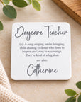 teacher gift coaster