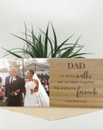 favourite walk film father daughter wedding keepsake photo block