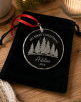first christmas ornament crystal