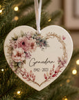 floral tribute ornament