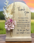 Custom Preserved Flower Plaque