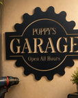 laser cut garage sign