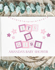 baby shower guest book, personalised guest book
