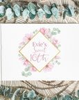 personalised guest book, birthday guest book