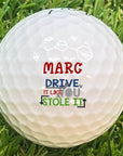 personalised golf balls Novelty personalised golf ball gift for golfers