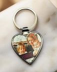 Personalised Mother’s Day heart photo keyring