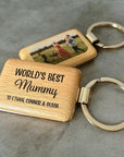 Custom photo keychain gift for Mum, Dad or Nan