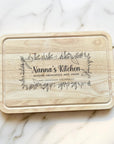 personalised nannas kitchen engraved chopping board