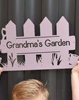personalised garden sign