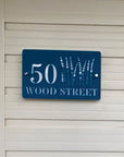 3D Street Number Sign Floral