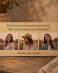 3 photo memorial plaque