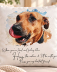 pet memorial photo cushion