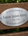 engraved memorial plaque