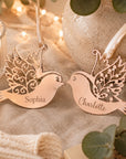 personalised Christmas bird ornament keepsake gift