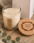 engraved memorial candle