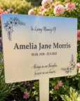 engraved memorial plaque