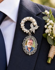 memorial photo brooch