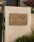 3D address sign