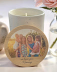 custom photo candle gift for Mum keepsake