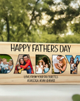 daddy photo block, fathers day gift