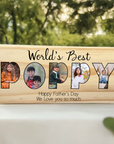 poppy photo block, fathers day gift