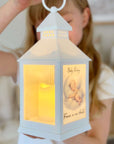 Personalised baby memorial lantern with custom photo and quote