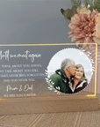 memorial light, sympathy gift, Until we meet again memorial photo night light keepsake