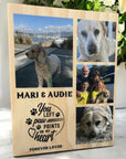 You Left Paw Prints On My Heart Memorial Photo Block