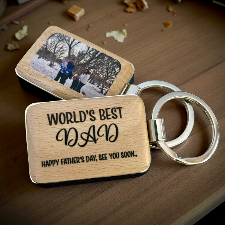 World's Best Photo Keyring Chain Valley Gifts