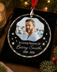 personalised memorial ornament with photo