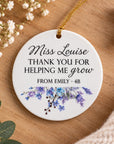 personalised teacher gift ornament
