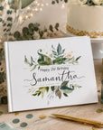 custom birthday guest book
