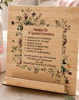 personalised cook book stand